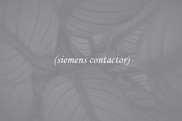 (siemens contactor)