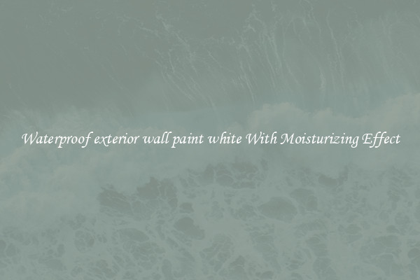 Waterproof exterior wall paint white With Moisturizing Effect