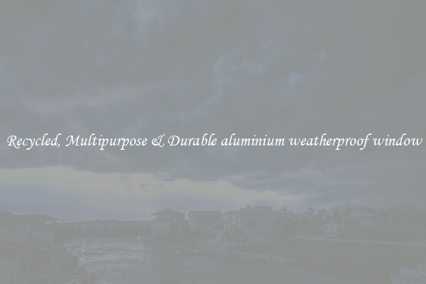 Recycled, Multipurpose & Durable aluminium weatherproof window