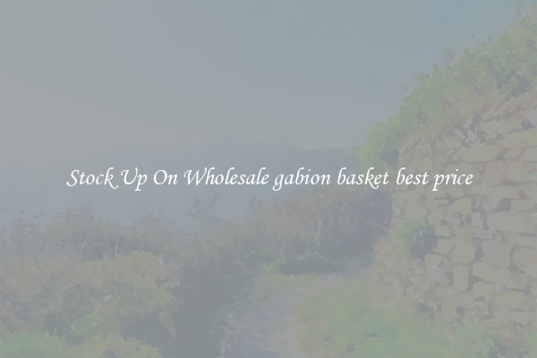 Stock Up On Wholesale gabion basket best price