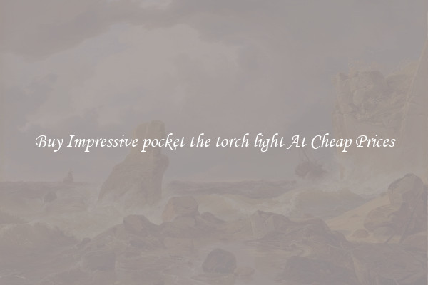 Buy Impressive pocket the torch light At Cheap Prices