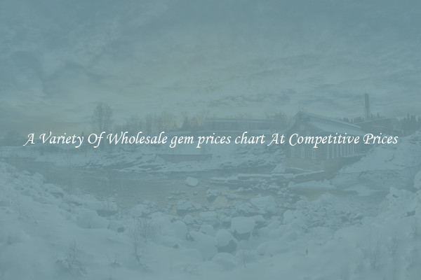 A Variety Of Wholesale gem prices chart At Competitive Prices