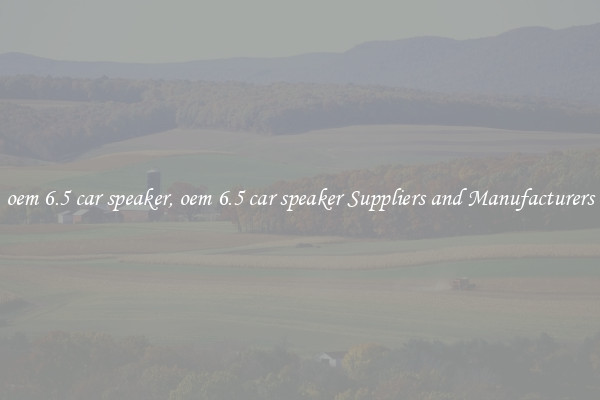 oem 6.5 car speaker, oem 6.5 car speaker Suppliers and Manufacturers