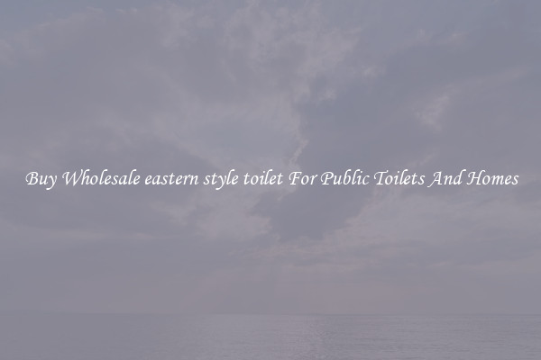 Buy Wholesale eastern style toilet For Public Toilets And Homes