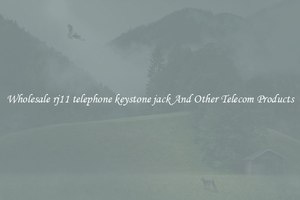 Wholesale rj11 telephone keystone jack And Other Telecom Products