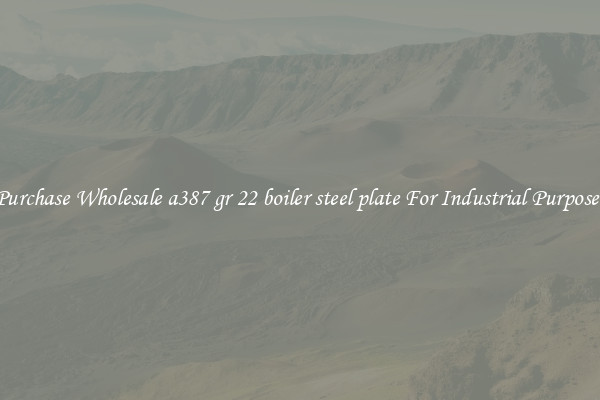 Purchase Wholesale a387 gr 22 boiler steel plate For Industrial Purposes
