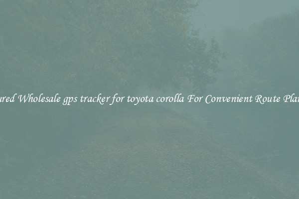 Featured Wholesale gps tracker for toyota corolla For Convenient Route Planning 