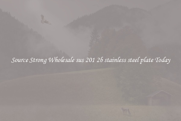 Source Strong Wholesale sus 201 2b stainless steel plate Today