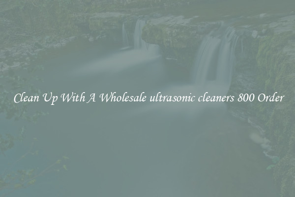 Clean Up With A Wholesale ultrasonic cleaners 800 Order