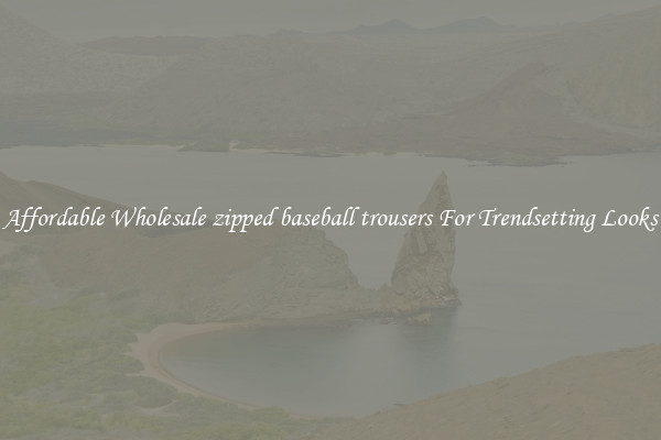 Affordable Wholesale zipped baseball trousers For Trendsetting Looks