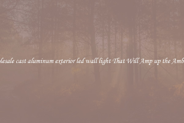 Wholesale cast aluminum exterior led wall light That Will Amp up the Ambiance