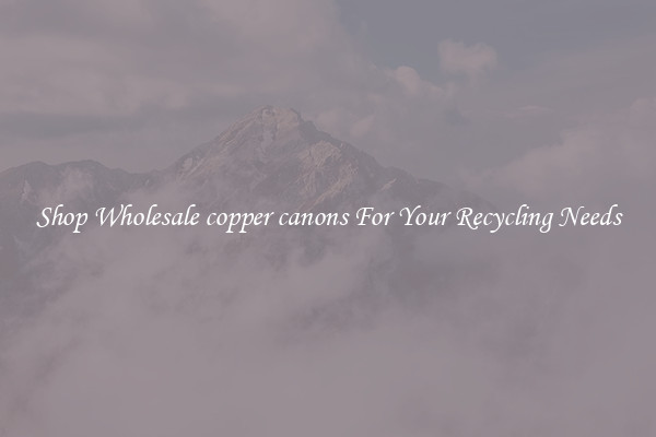Shop Wholesale copper canons For Your Recycling Needs