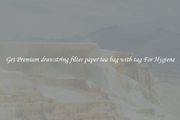 Get Premium drawstring filter paper tea bag with tag For Hygiene