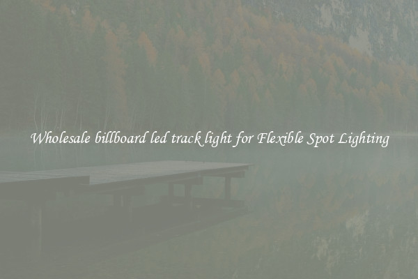 Wholesale billboard led track light for Flexible Spot Lighting